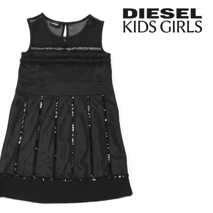 ディーゼルキッズ Diesel Kid ノースリーブワンピース ジュニア ガール スパンコール ビジュー装飾 シースルー切替 子供服 女の子 Duanna Dik L T 004 買っciao トゥット トゥット 通販 Yahoo ショッピング