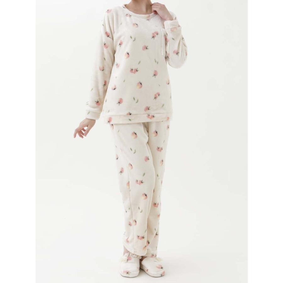 ルームウェア 部屋着 レディース 女性 部屋着 桃柄マイクロファイバーソフトパジャマ チュチュアンナ Tutuanna Paypayモール店 通販 Paypayモール