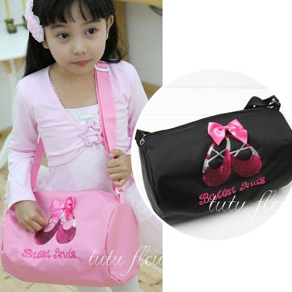 Bag 1003 子供用 バレエバッグ スパンコール ビッグシューズ柄 2 Color ピンク ブラック ドラム型 レッスンバッグ かばん 習い事 バレエ教室 ダンス 新体操 Bag W527 Tutu Fleur By Hanaoto 通販 Yahoo ショッピング