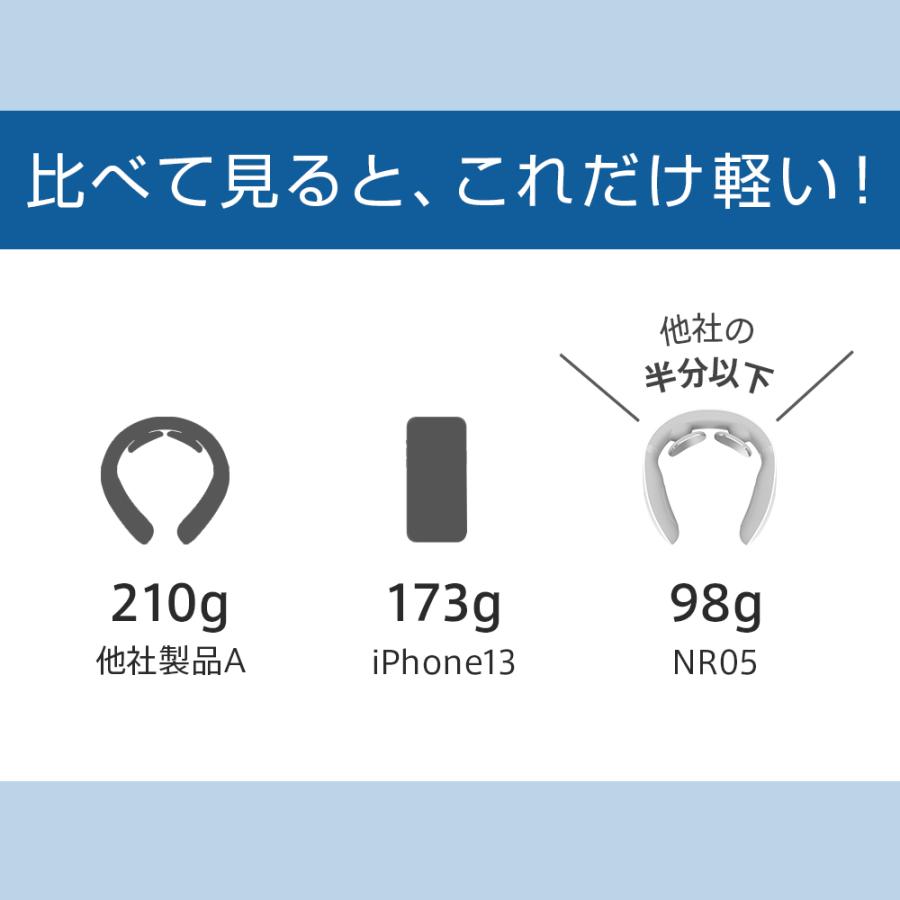 新品WELLSPO　リラクビー　ネックマッサージャー EMS　USB充電式 ネックリラックス 温熱 EMS 首マッサージャー 電気刺激 ネック