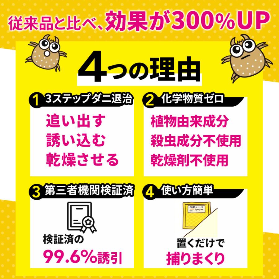 ダニ取りシート ダニ捕りシート ダニ捕り ダニ駆除 ダニとり ダニ除け ダニ防止 退治 布団 部屋 敷布団 掛布団 枕 カバー シーツ ...
