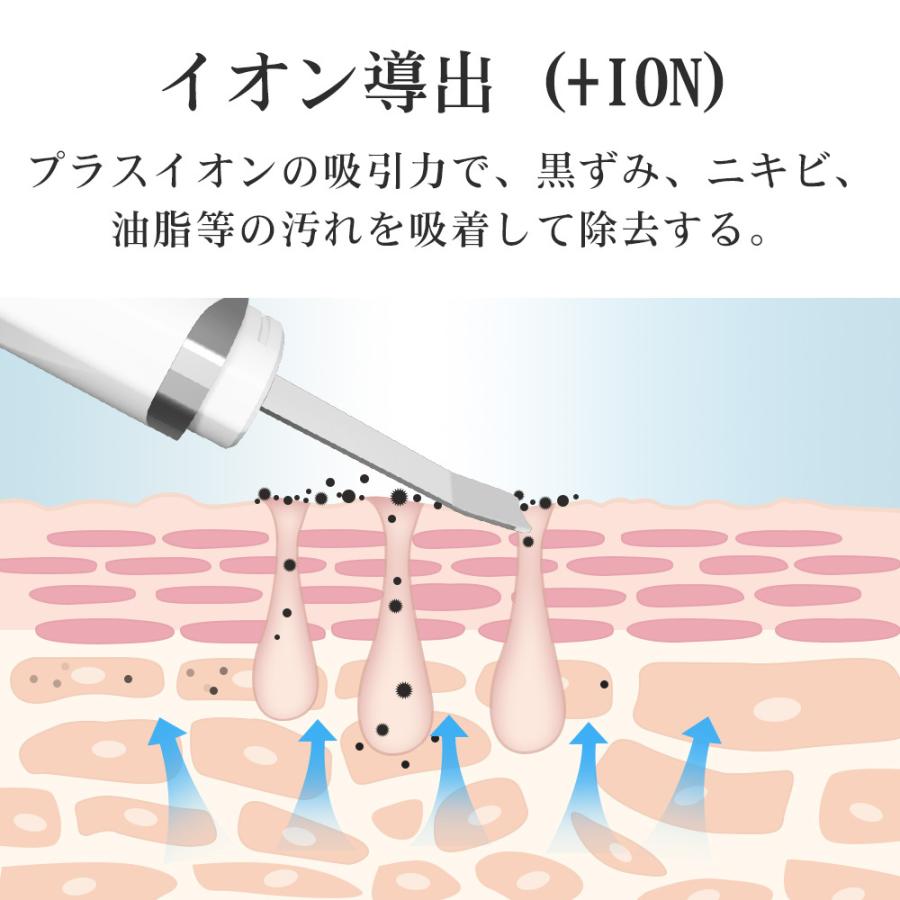 ウォーターピーリング 超音波ピーリング 美顔器 毛穴ケア 温熱機能付 洗顔器 USB充電式 電池残量表示 EMSケア 汚れとり イオン導入/導出 IPX5防水 ギフト｜tutuyo｜09