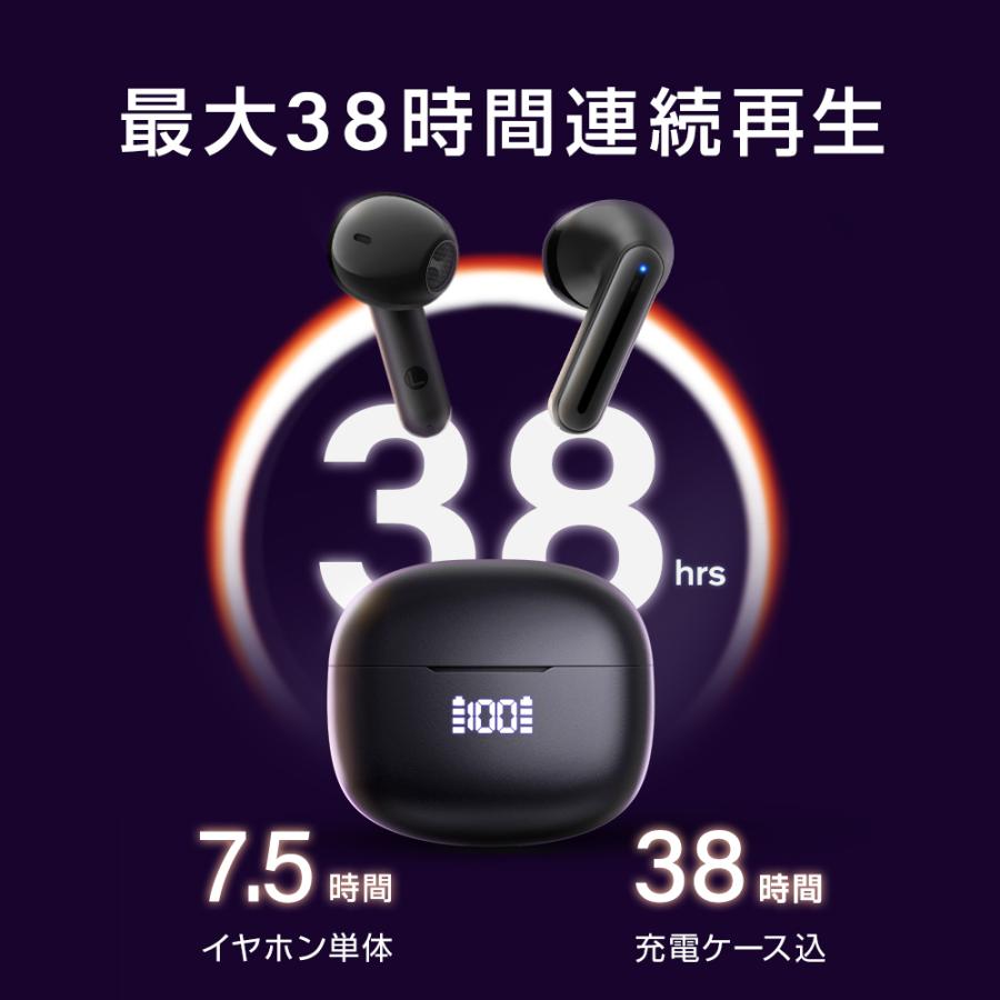 earfredo ワイヤレスイヤホン E1 AIノイズキャンセリング earfredo（イアフレド ）／ 完全ワイヤレスイヤホン／AIノイズ