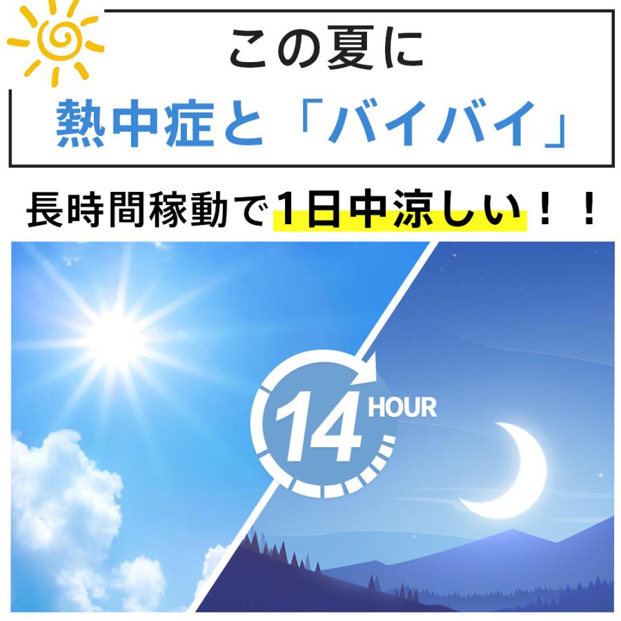 「最新版＆2台セット」多機能扇風機 4800mAh 大容量 ネッククーラー 1台4役 首掛け 腰掛け 手持ち 卓上 ハンズフリー扇風機連続14時間稼動 羽なし｜tutuyo｜04