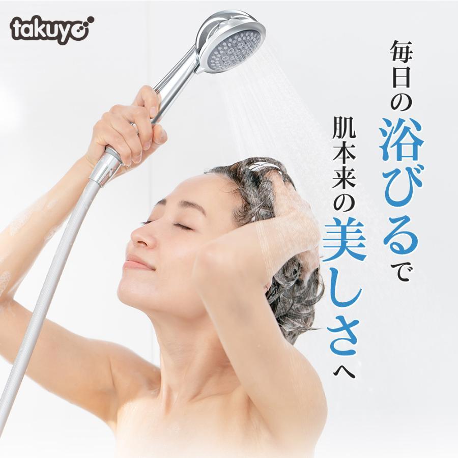 シャワーヘッド 2億5000万個泡数 2段階切替モード アダプタ4種 シャワーヘッド 2億5000万個泡数 2段階切替モード アダプタ4種