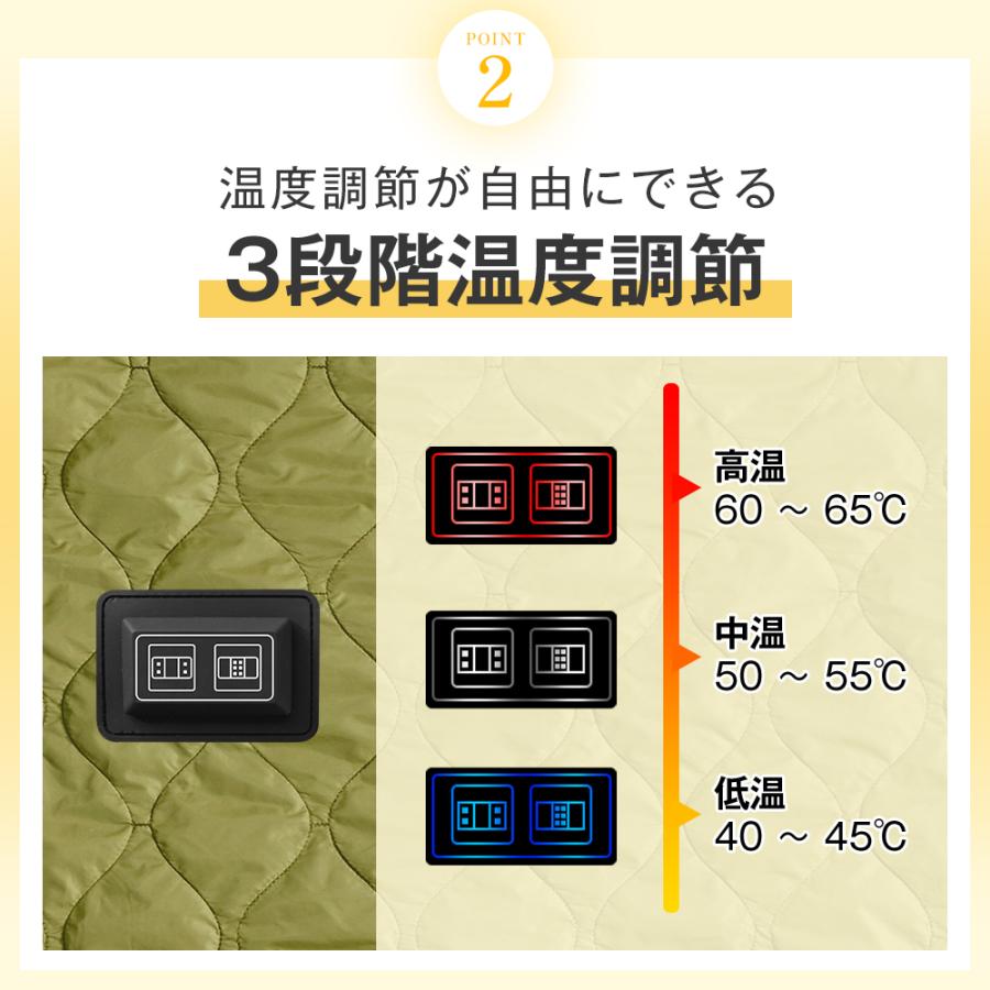 日本製10枚ヒーター 6WAY兼用」電気毛布 電気ひざ掛け 3段階温度 日本製10枚ヒーター 6WAY兼用」電気毛布 電気ひざ掛け 3段階温度