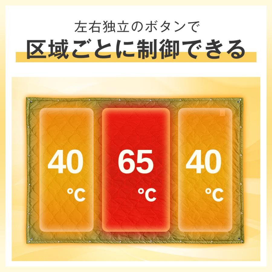 日本製10枚ヒーター 6WAY兼用」電気毛布 電気ひざ掛け 3段階温度 日本製10枚ヒーター 6WAY兼用」電気毛布 電気ひざ掛け 3段階温度
