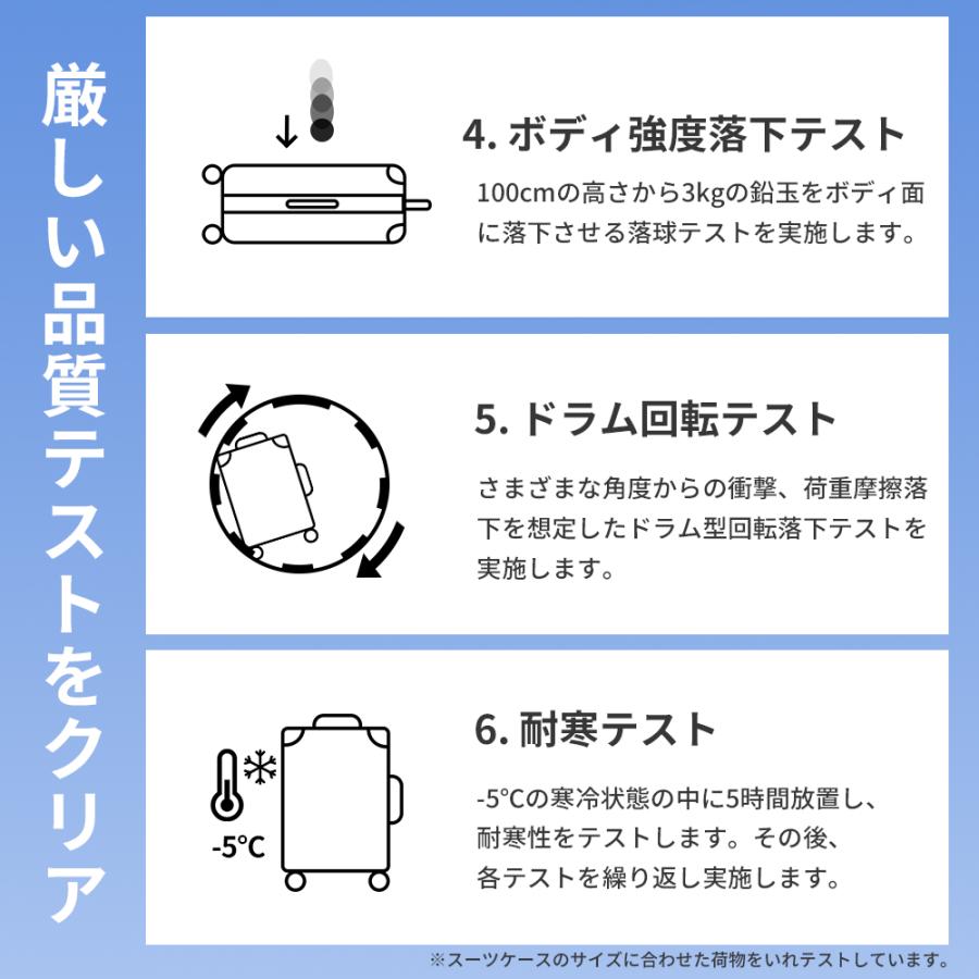 ebeiya「耐衝撃＋低騒音」スーツケース Lサイズ TSAロック 搭載2重  