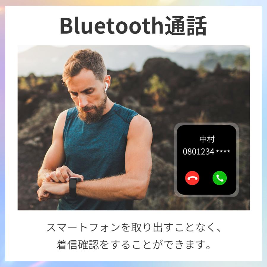 【Bluetooth5.4最新型】itDEAL スマートウォッチ 通話機能 皮膚温変動測定 1.96インチ IP68防水 心拍計 歩数計 血圧測定 血中酸素 着信通知 睡眠検測 生理周期｜tutuyo｜17