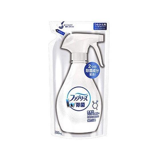 ファブリーズ W除菌+消臭 無香料 アルコール成分入り つめかえ 320ml