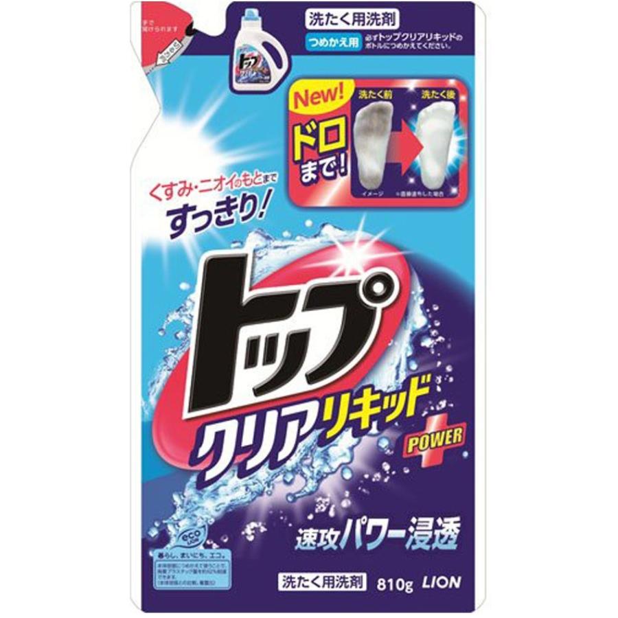 ライオン トップ クリアリキッド つめかえ用 810g 液体洗濯洗剤｜tuuhan-tamashop