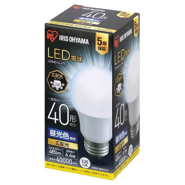 IRIS OHYAMA（アイリスオーヤマ） LED電球 広配光 40形相当 昼光色 LDA4D-G-4T6 : 通販 多摩SHOP - 通販 ...