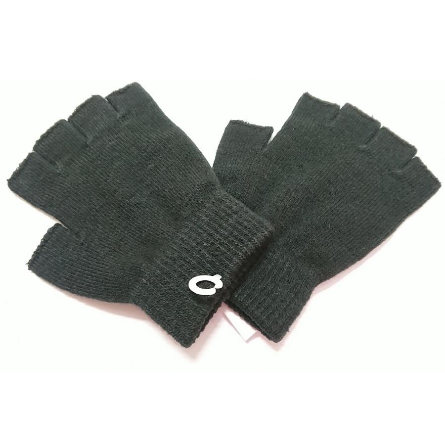 おたふく おたふく手袋 指出しニット手袋 ブラック クリックポスト対応