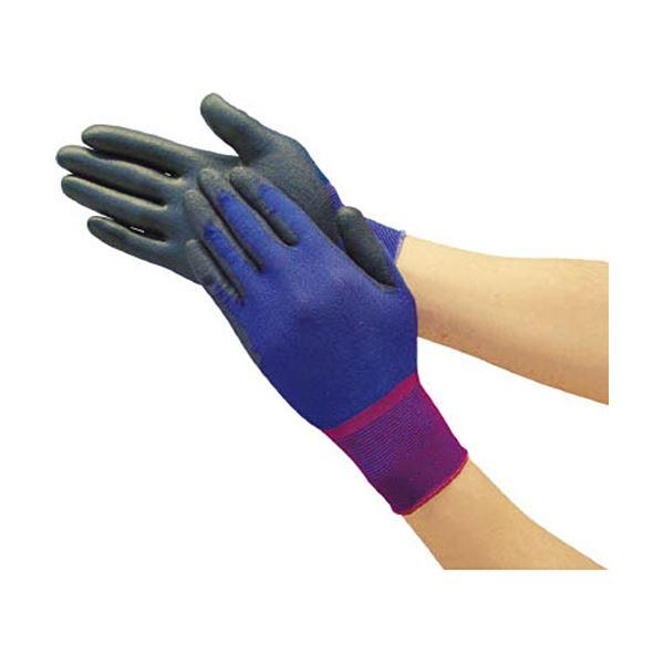 『1年保証』 ブラック PU手のひらコート 極薄ナイロン手袋 TRUSCO (まとめ買い) S 〔×10セット〕 1双 TGL-2535-BK-S 使い捨て手袋