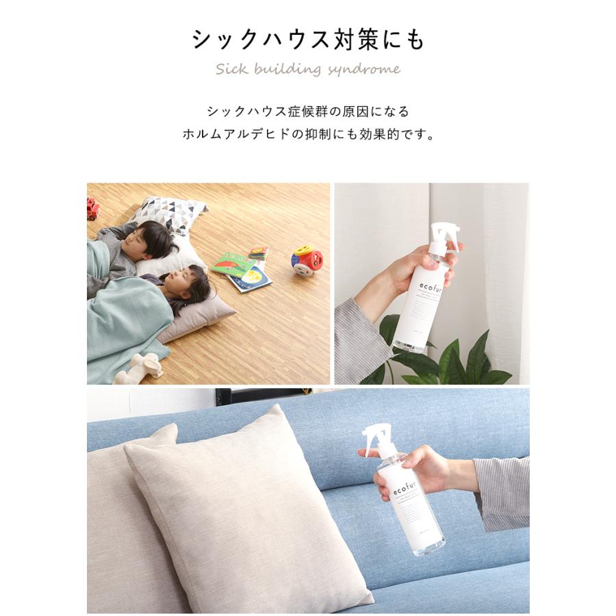 数量限定 エコファ ウィルス・細菌・シックハウス対策スプレー(300mlタイプ)ウィルス、細菌、有害物質の除菌＆分解、抗菌、消臭効果【ECOFUR】24本セット 【3552470241】(22338円)