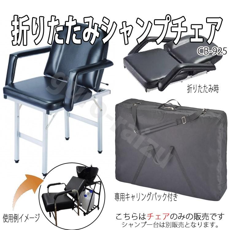 爆買 送料無料 折りたたみシャンプーチェア 収納キャリーバック付き CB