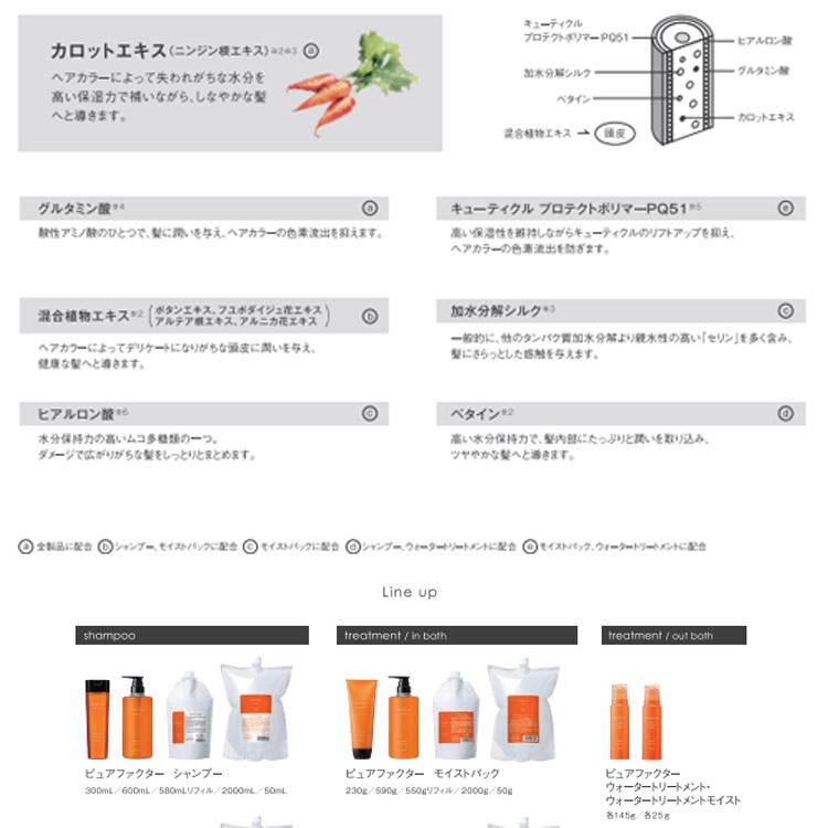 ミアン ビューティー ピュアファクター モイストパック 230g カラーヘアに特化した ヘアトリートメント ライト ミドルダメージ毛 つや まとまり Mian Beauty pur｜tuyakami｜06