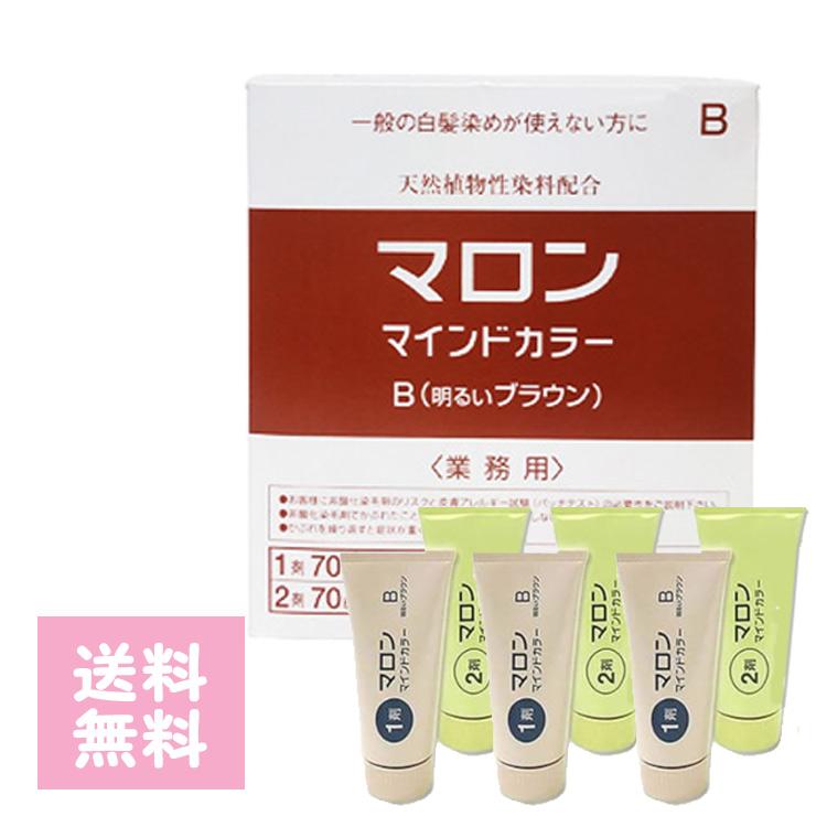 マロンマインドカラーB 明るいブラウン 業務用 3ペア 1剤・2剤 入 送料