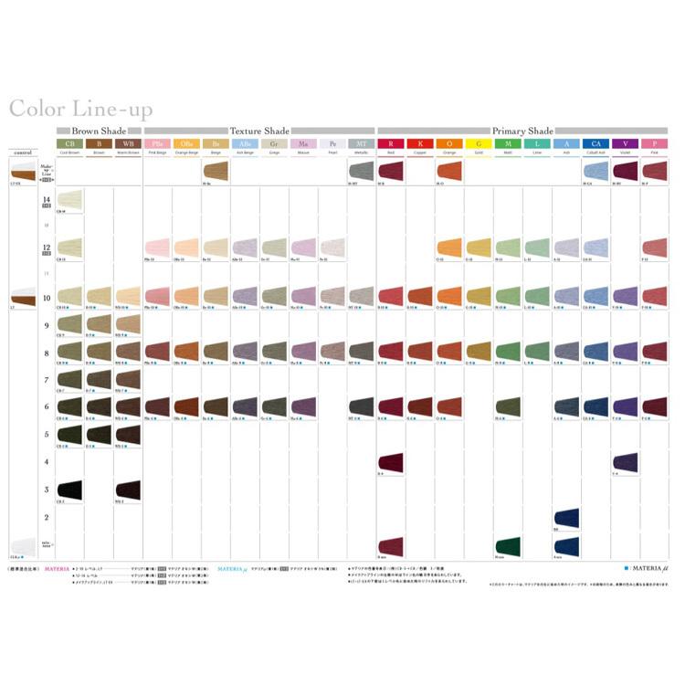 マテリア MATERIA ブラウンシェード ヘアカラー 80g カラー剤 クール