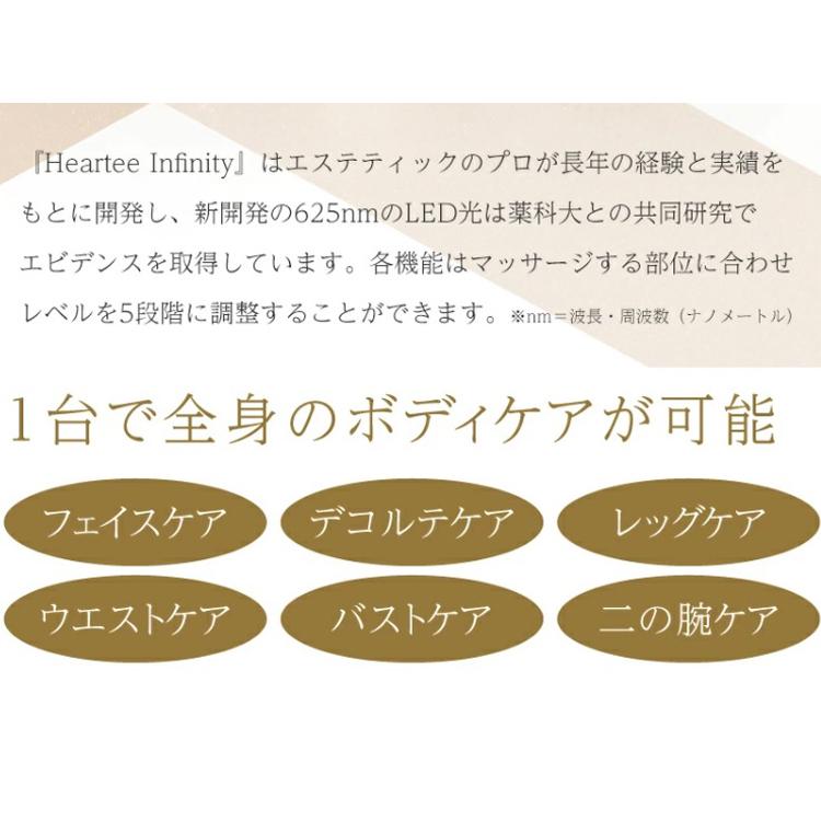 ハーティー インフィニティ 美容機器 美顔器 全身 イオン導入 RF