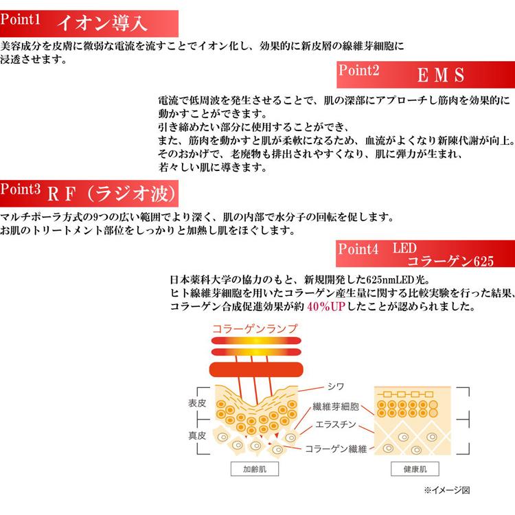 ハーティー インフィニティ 美容機器 美顔器 全身 イオン導入 RF