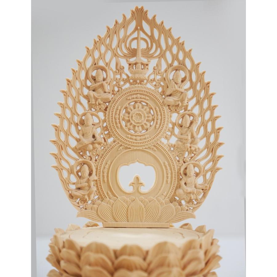 木彫り 仏像 薬師如来〜 仕様：無垢 / 素材：柘植（置物）