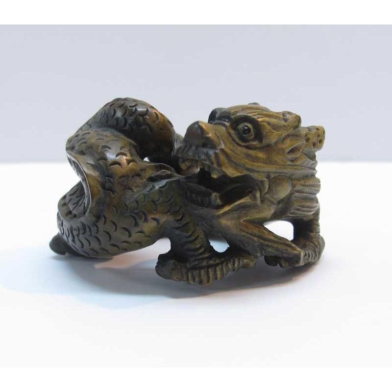 木彫り 根付 龍 一刀彫 素材 柘植 Kn 087 津山銘木有馬店 通販 Yahoo ショッピング