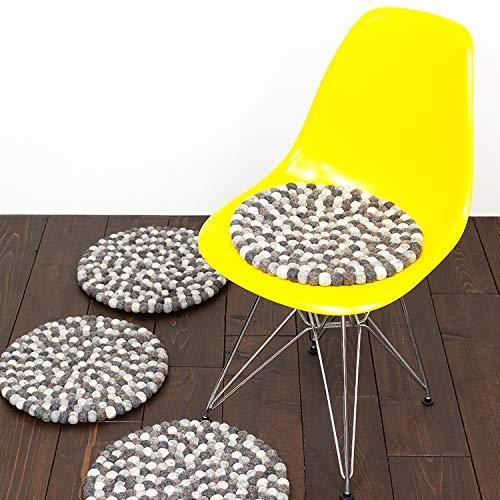メーカー再生品 厚手 円形 ウール100 ラグマット ボール フェルト Sサイズ 直径約37cm ウール ルームマット マット モノトーン カーペット ラグ Www Oroagri Eu