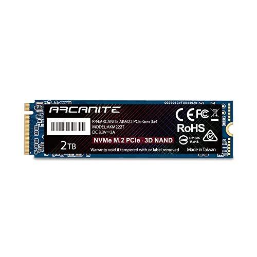 アウトレットの半額 ARCANITE SSD 2TB PCIe Gen 3.0 ×4 NVMe 内蔵M.2