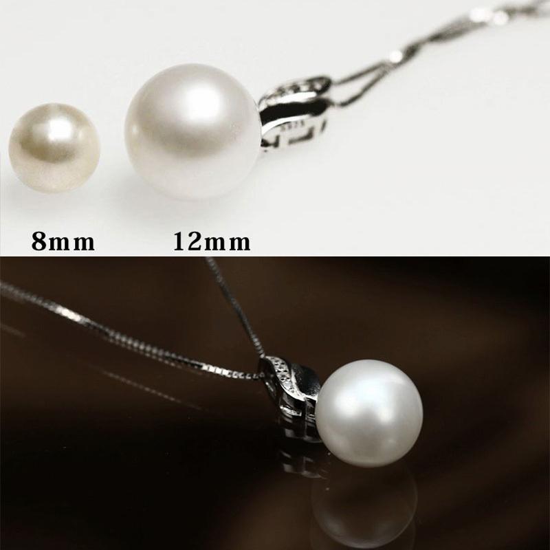 つやたま 真珠 パールペンダント 一粒パールネックレス 大粒 11 - 12mm