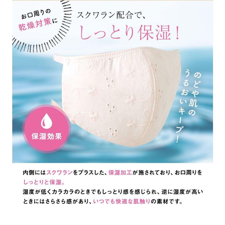 綿レース保湿マスク 息でペコペコしない 立体 三層構造 布マスク  洗える 蒸れない 肌荒れ防止 耳が痛くない紐 長さ調節可能　2枚入 フィルター6枚付 T57A〜T59A |  | 05