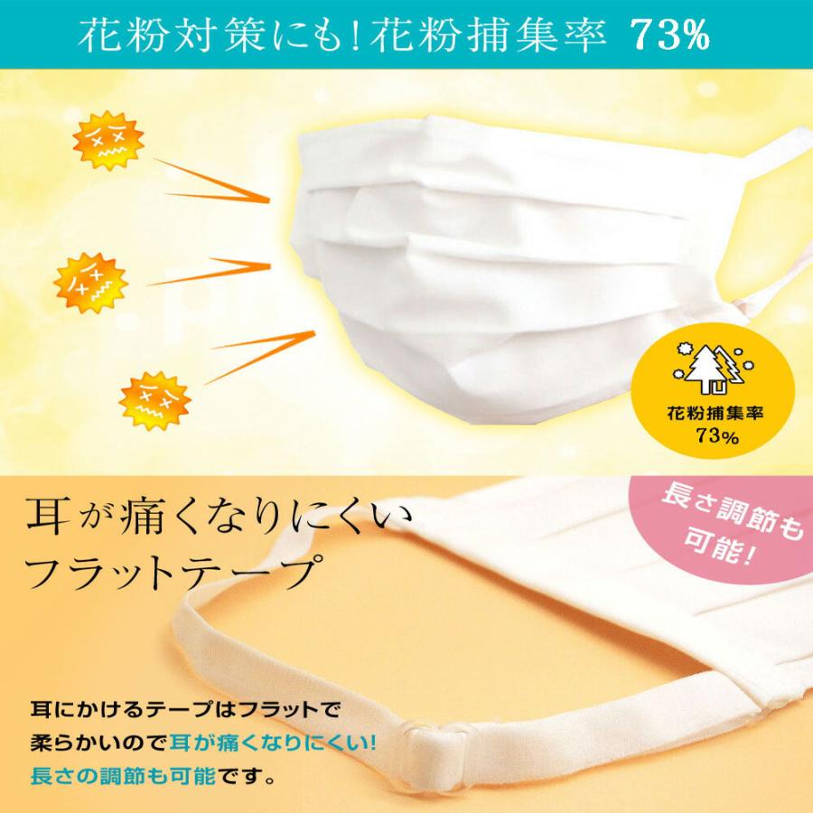 ツーヨン公式最安値 UVカット 洗える布マスク おしゃれ 2枚入 プリーツ