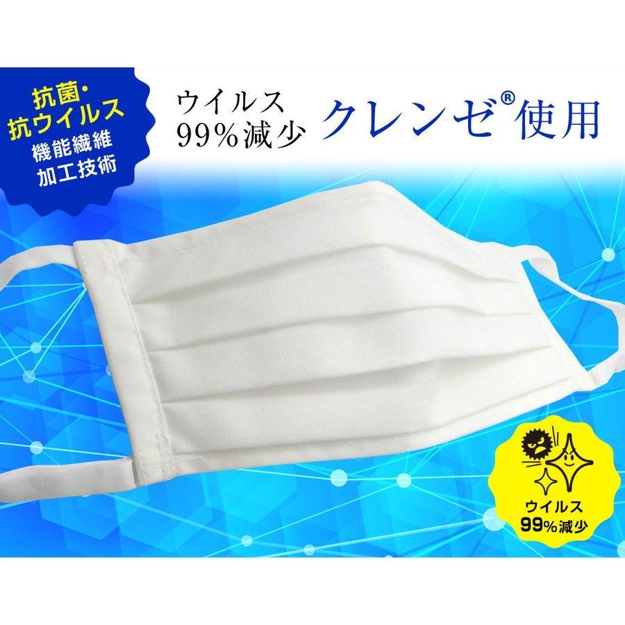 プリーツタイプの布マスク 肌荒れ防止 蒸れない ツーヨン2枚入