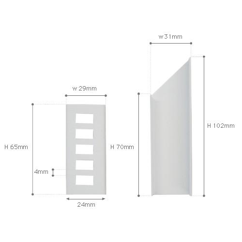 壁美人 配線モール コーナー用 ホッチキス止め Ordkbcccsw テレビ壁掛け専門店 通販 Yahoo ショッピング