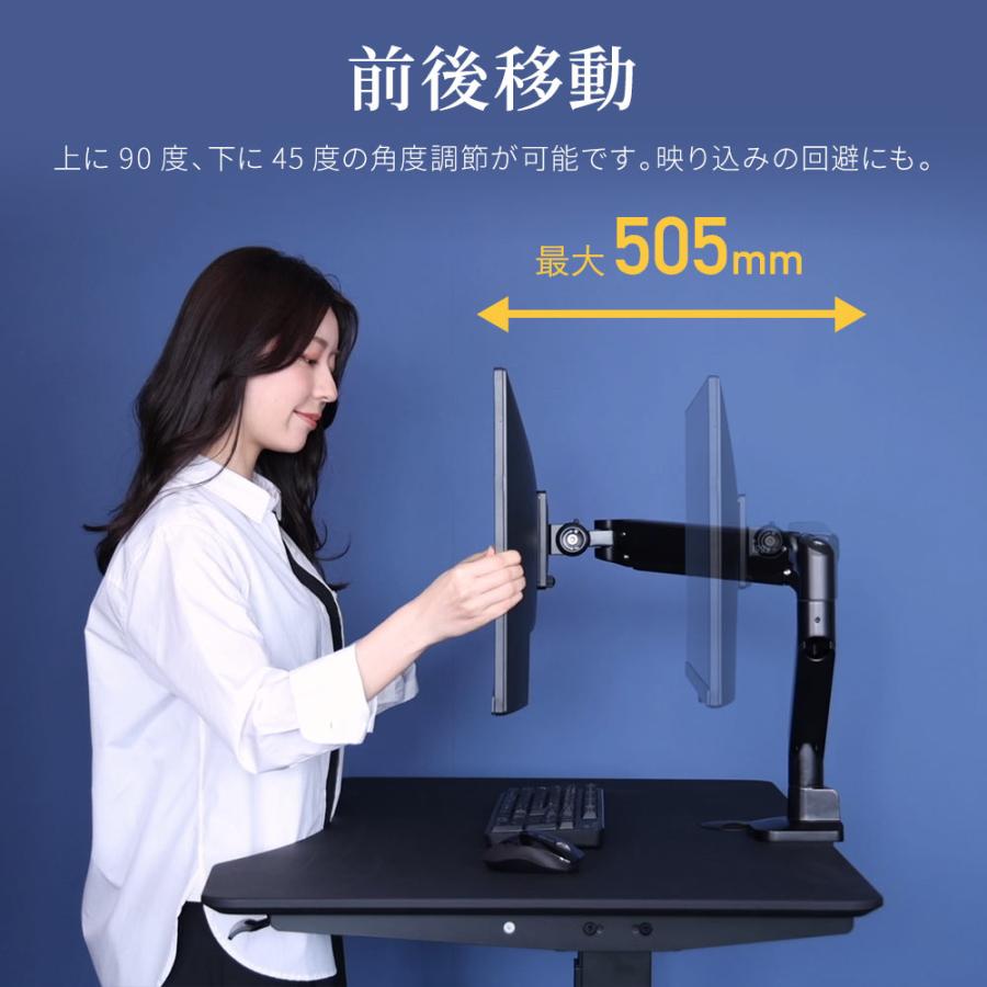 卓上モニターアーム 13〜32インチ対応 耐荷重2〜9kg VESA75×75mm/100