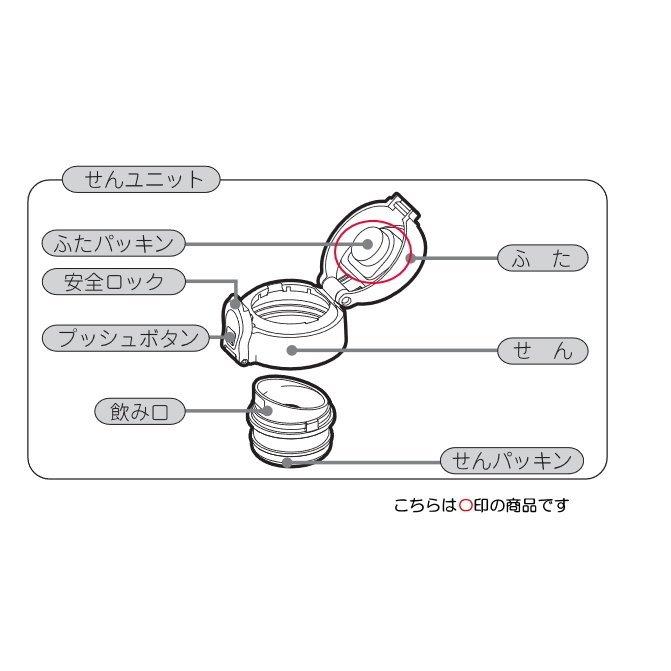 ピーコック部品：フタパッキン/AKF-FTPマグボトルAKF用〔5g-3〕〔メール便対応可〕｜tvc｜02