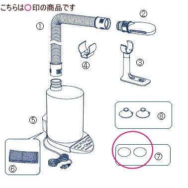 ツインバード部品：補助板(2個セット)/905603ハンドドライヤー用