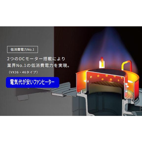 コロナ：VXシリーズ石油ファンヒーター(ホワイト)/FH-VX4623BY-W