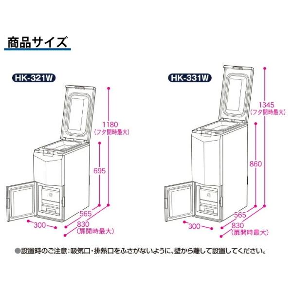 【メーカー直送】【代引不可】エムケー精工：保冷米びつクールエース31kg(ホワイト)/HK-331W｜tvc｜06