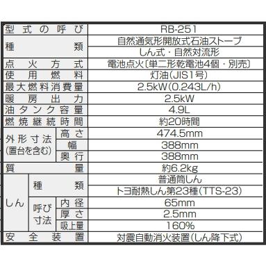 トヨトミ：対流型石油ストーブ(ピンク)/RB-251-P : メロウハウス