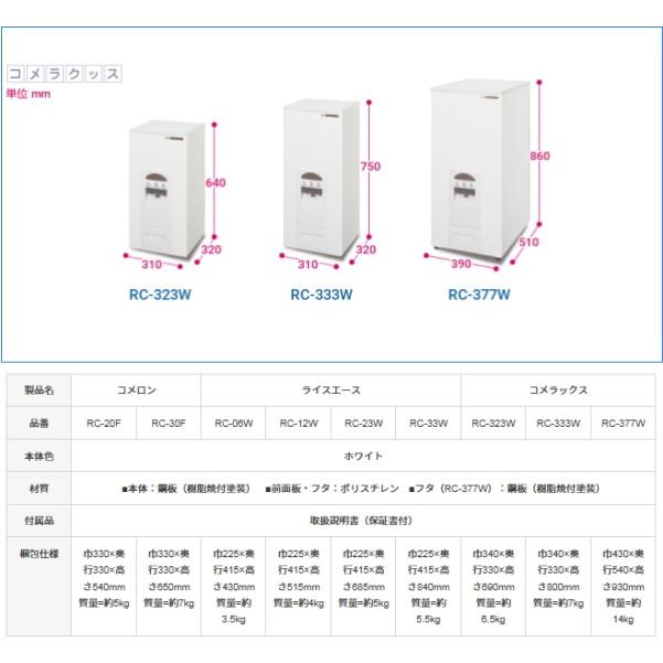 メーカー直送】【代引不可】エムケー精工：計量米びつコメラックス