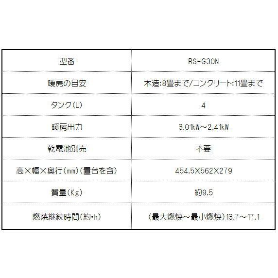 トヨトミ：石油ストーブ(ホワイト)/RS-G30N-W 【公式通販】