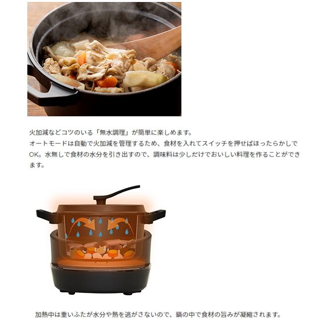 エムケー精工：水無し電気鍋(KO TSU I RA ZU)(ブラック)/TK