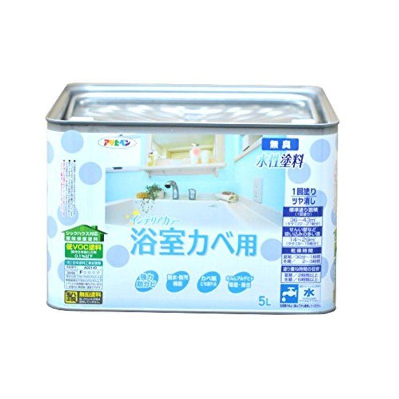 【2022新春福袋】 アサヒペン NEW水性インテリアカラー浴室カベ 5L ペールグリーン ペンキ、塗料