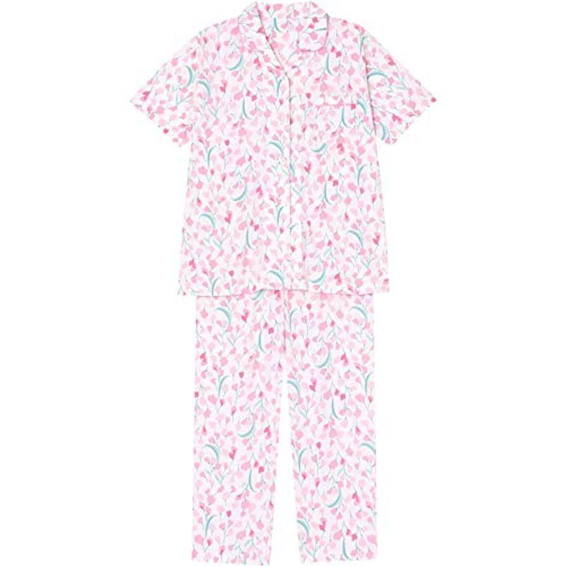 超美品 ウイング ワコール パジャマ S Pi レディース Ep8066 小花柄 ５分袖 長ズボン綿100 やわらかな肌ざわり パジャマ Michiganestateplanning Com