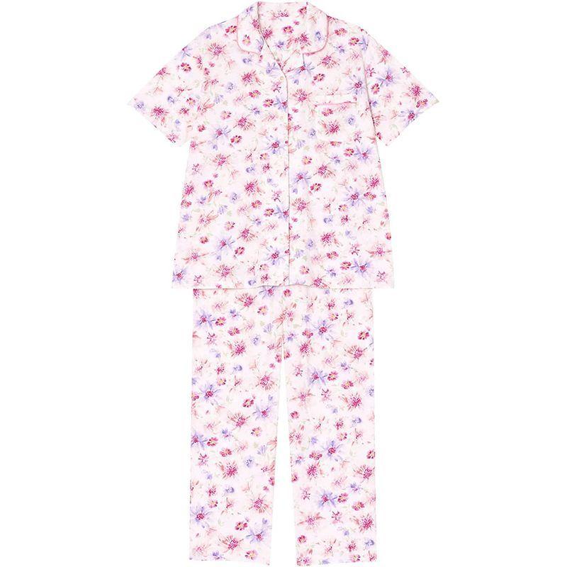 人気no 1 パジャマセット ウイング ワコール ５分袖 長ズボン綿100 花柄 Ll Pi レディース Ep8062 パジャマ Michiganestateplanning Com