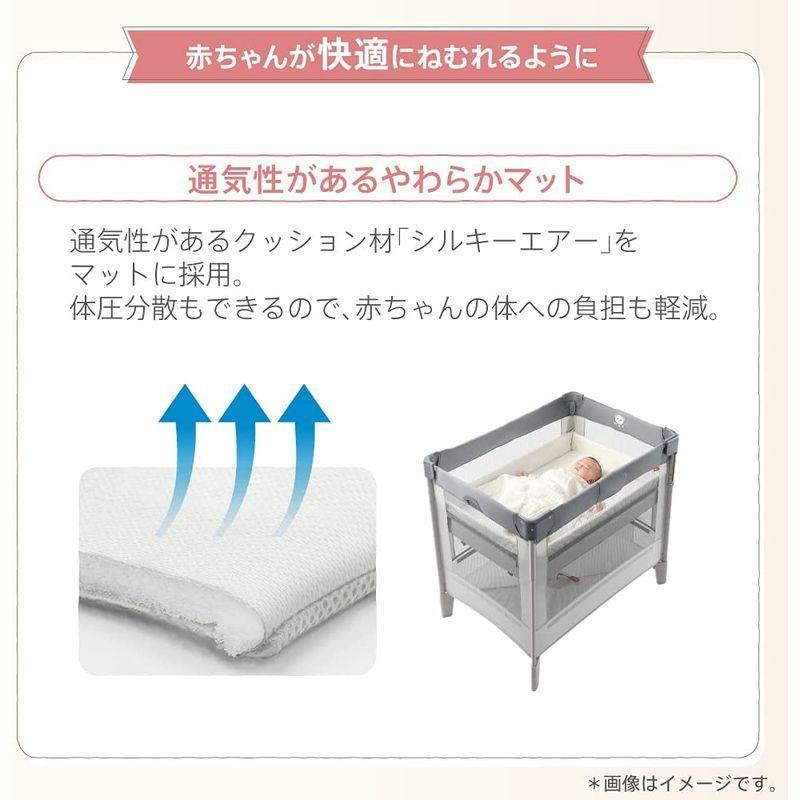 Aprica(アップリカ) コンパクトにたためるベビーベッド ココネルエアー 即出荷可 ココネルエアーAB コンパクトにたためるベビーベッド (美品)Aprica ベッド