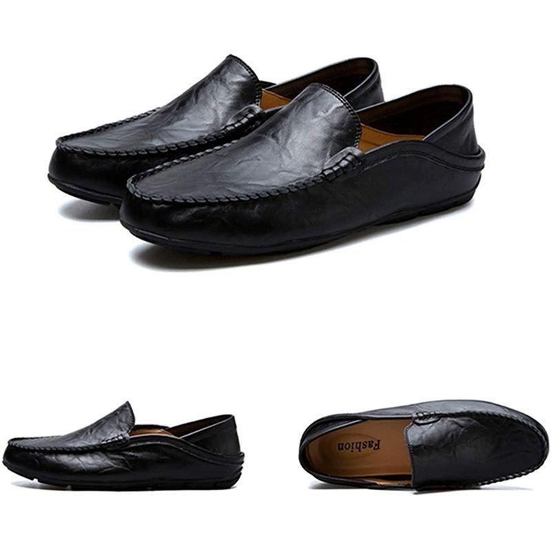 人気のファッションブランド シューズ Fainyearn メンズ 靴 ドライビングシューズ ローファー スリッポン ビジネスシューズ 軽量 モカシン シューズ かかと踏める 革靴