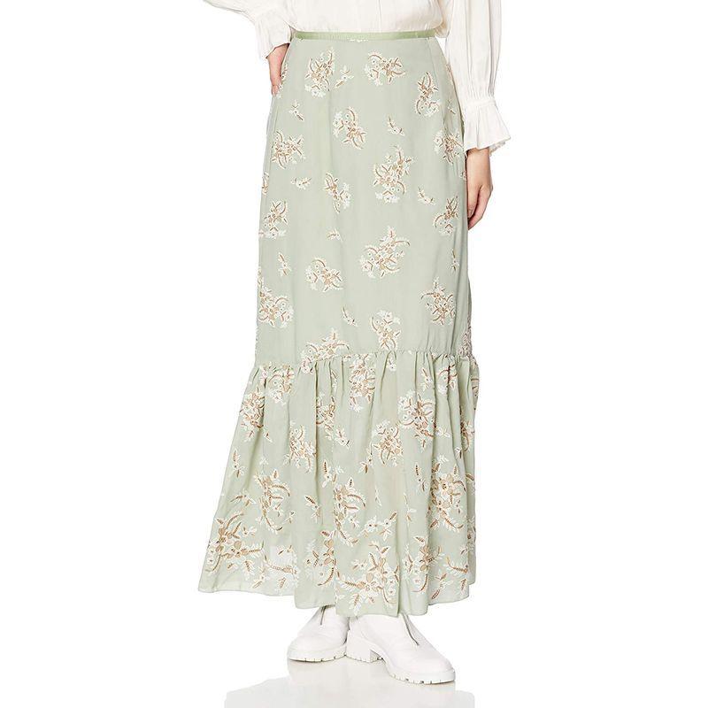 納得できる割引 Lwfs フラワー刺繍ロングスカート リリーブラウン レディース 0 Mnt その他ボトムス パンツ Camassc Com Br