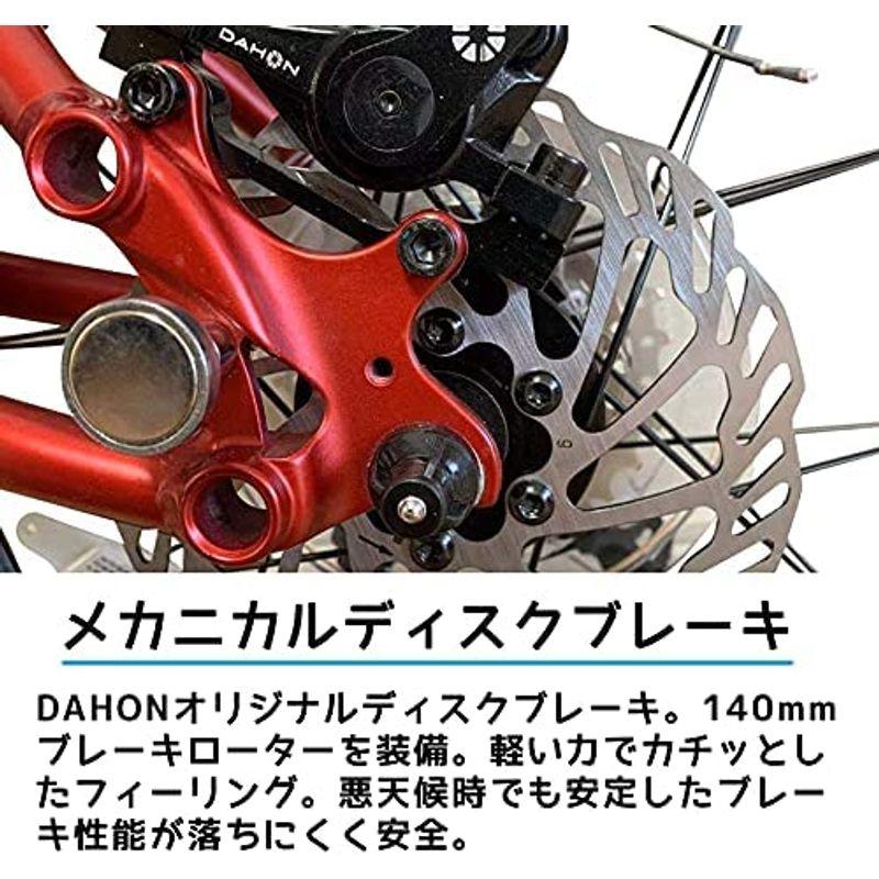 DAHON 折りたたみ自転車 9速 レッド K3 P lusHERMES